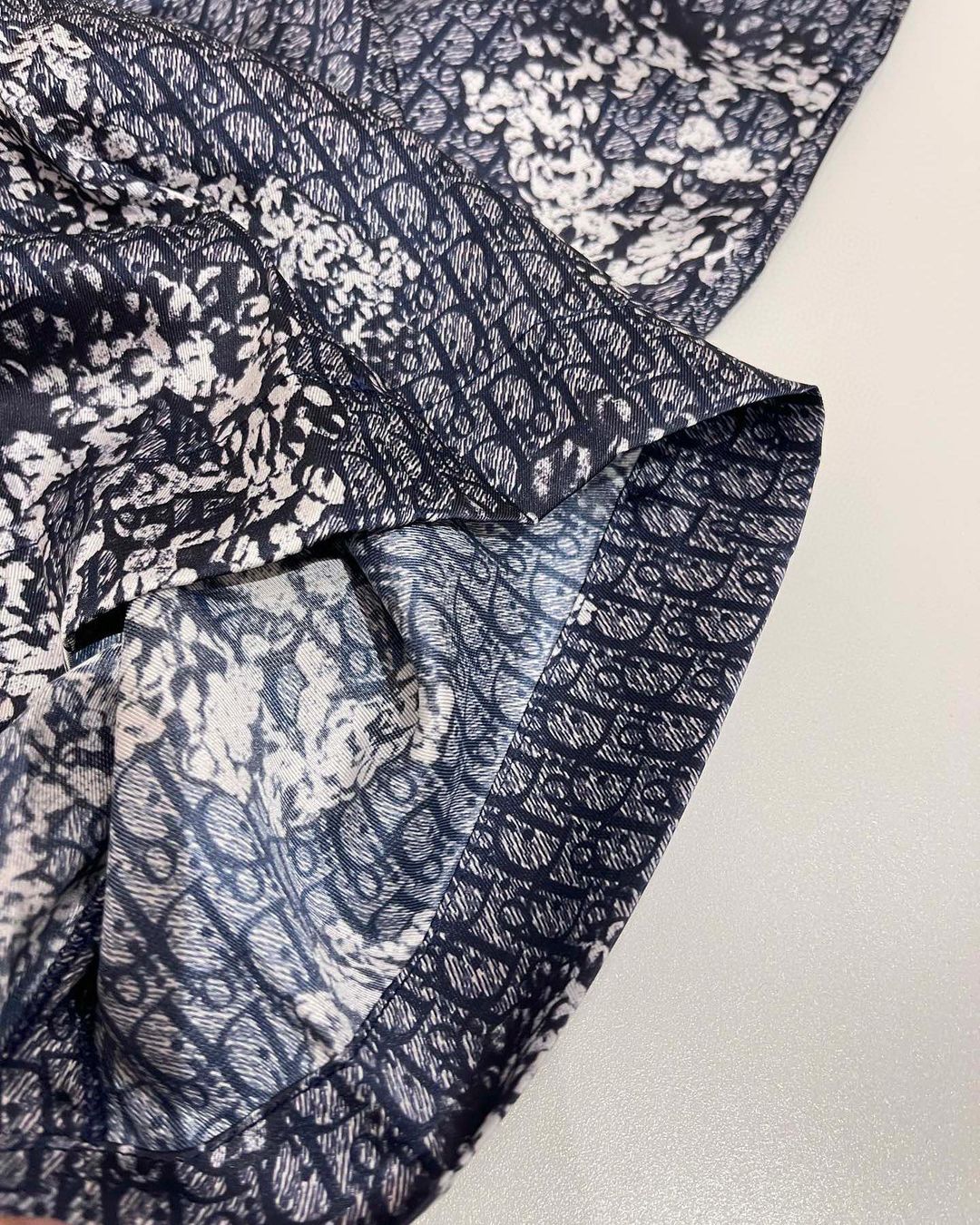 CD Silk Shirt And Shorts Set