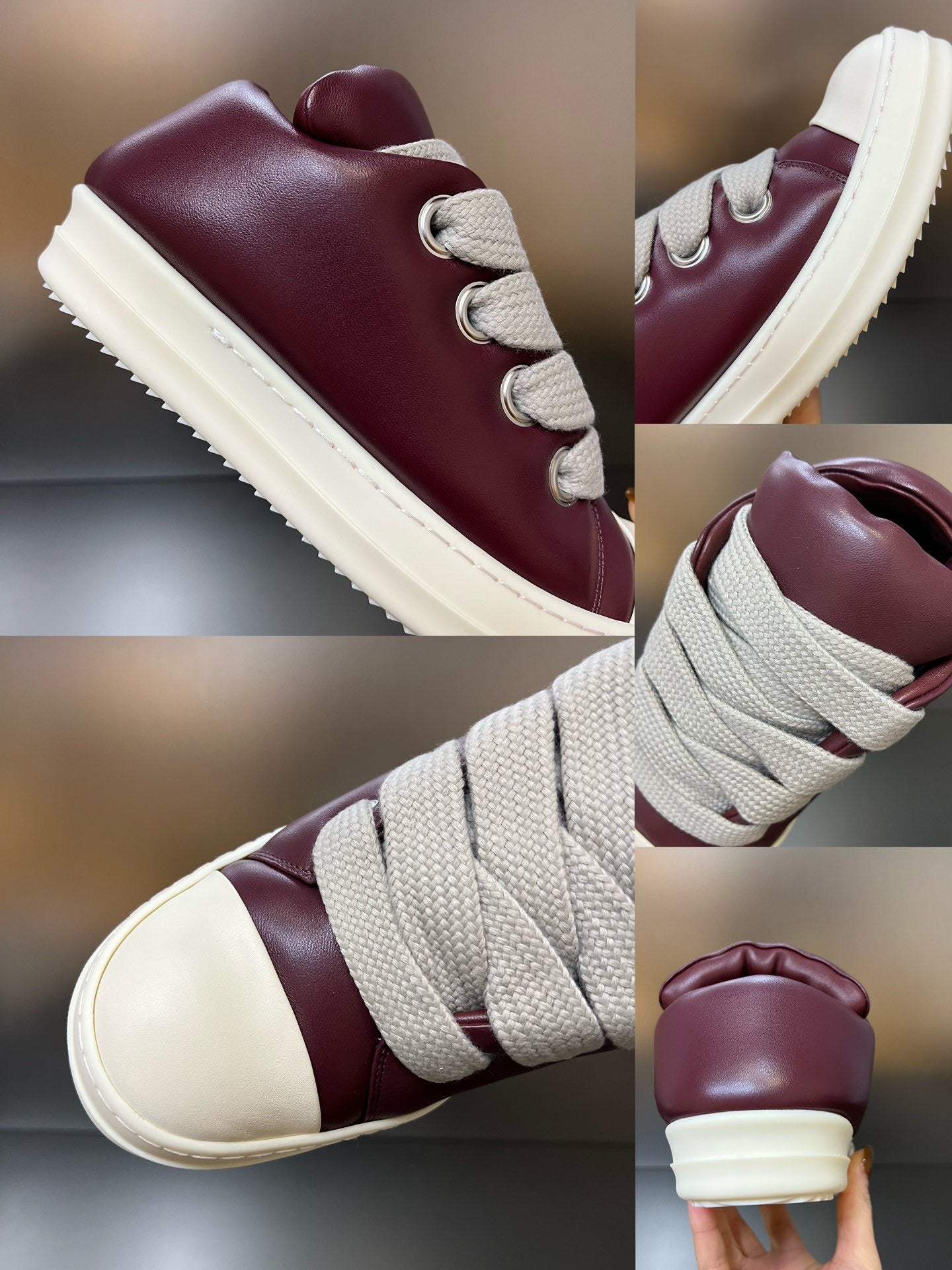 Rick Owens Jumbo Lace Padded Sneakers