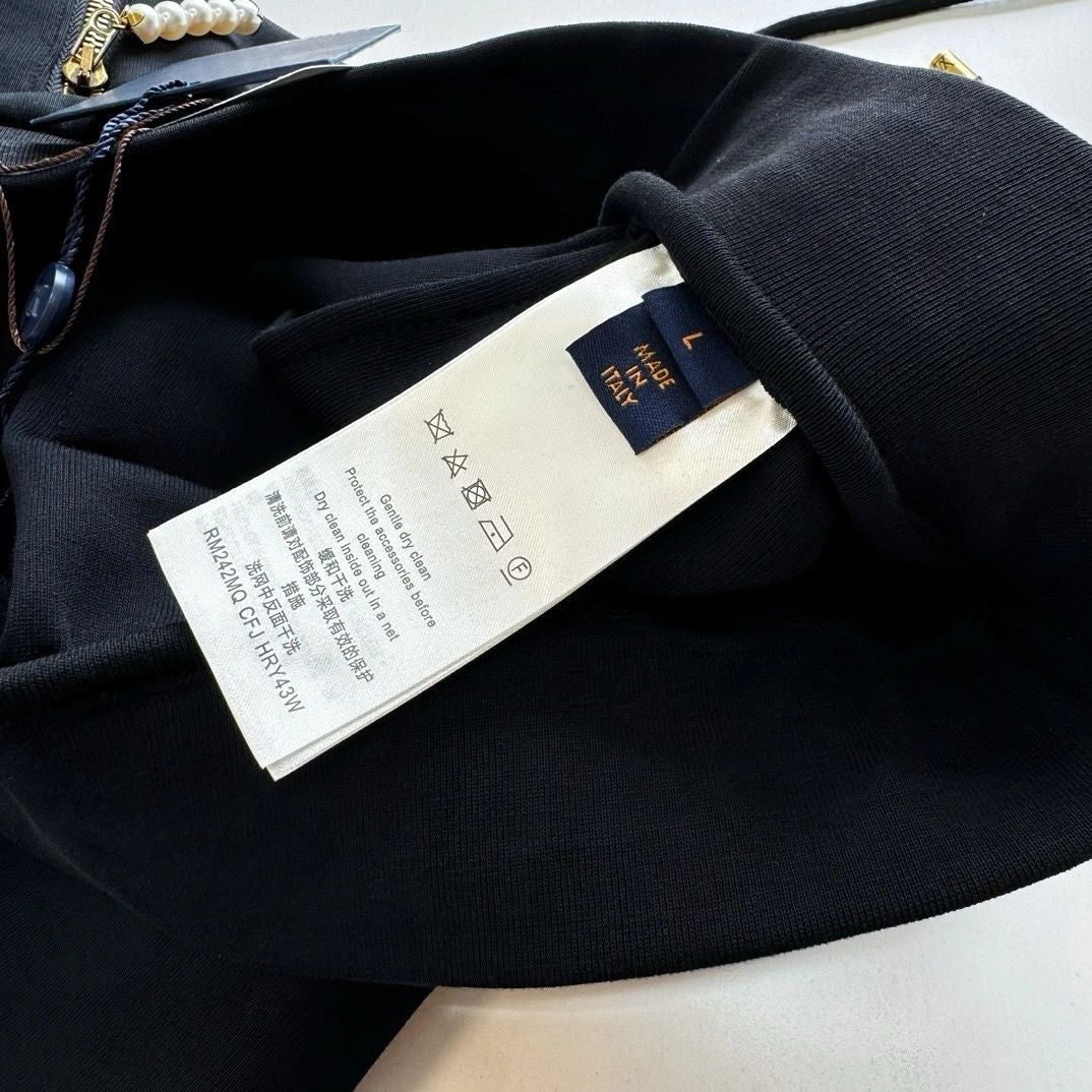 Lv Embroidered Jersey Jogpants