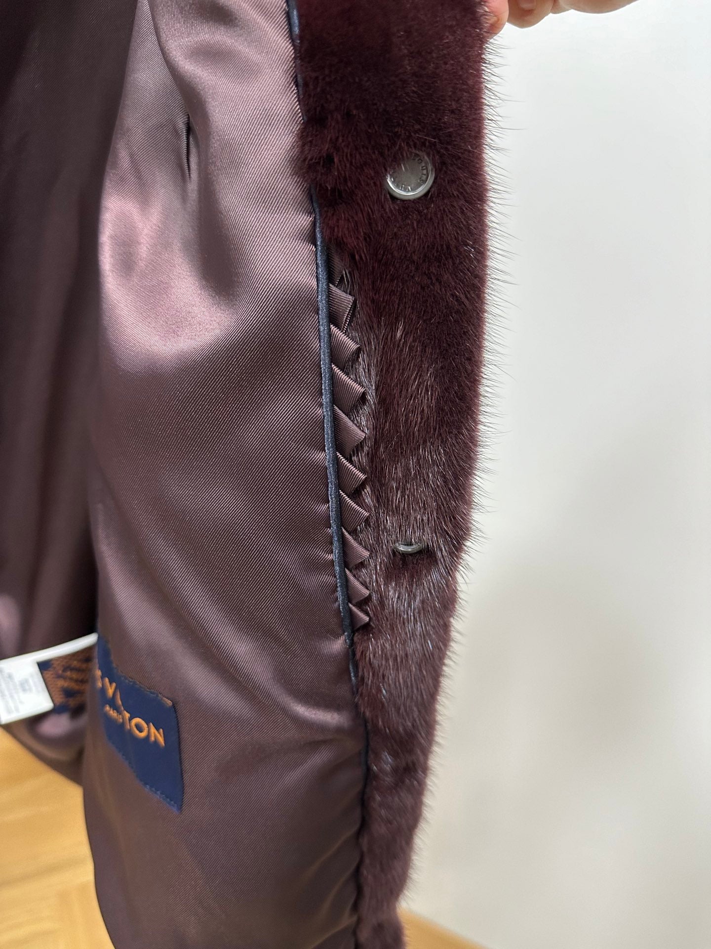 Lv Mink Bomber Jacket