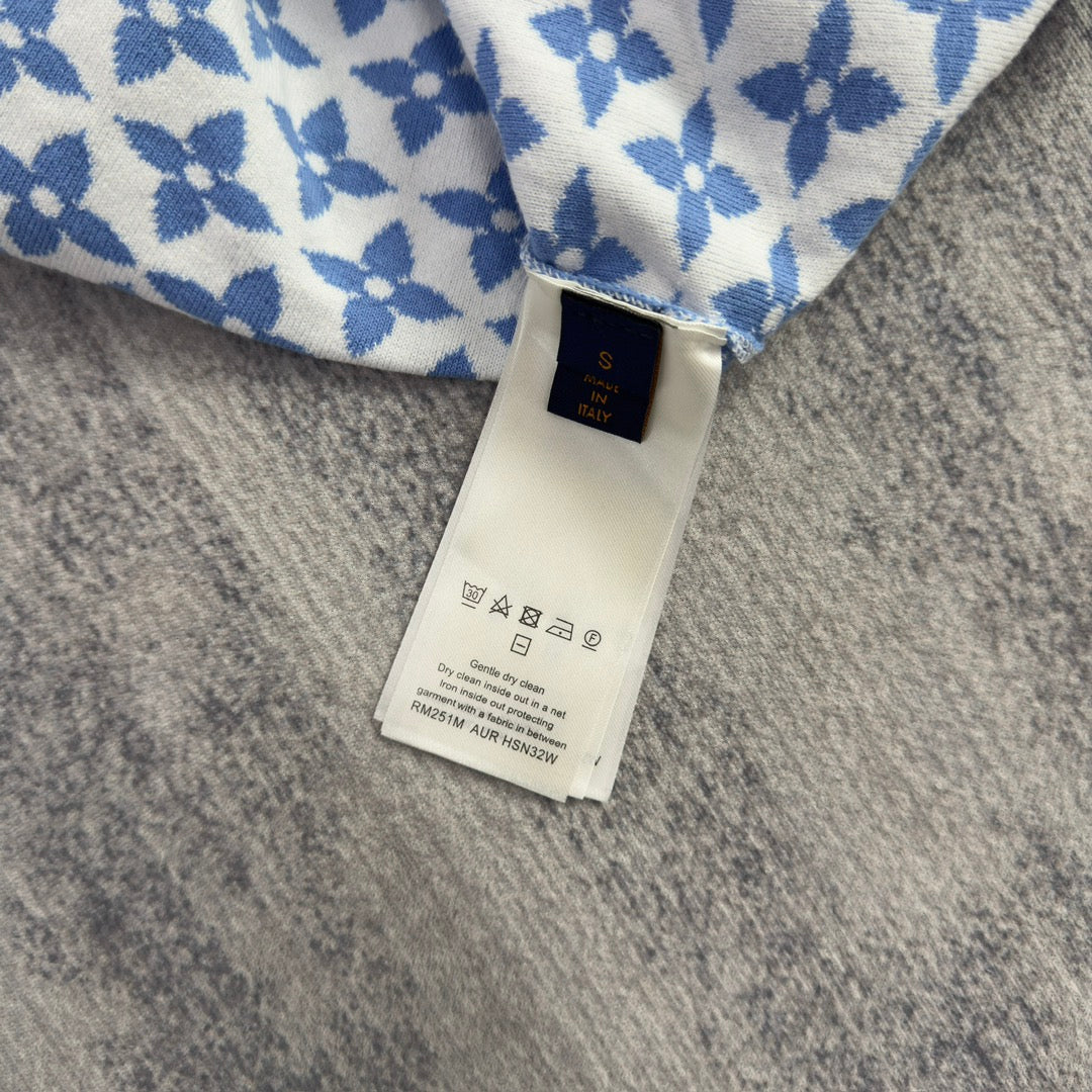 Lv Short-Sleeved Monogam Signature Shirt