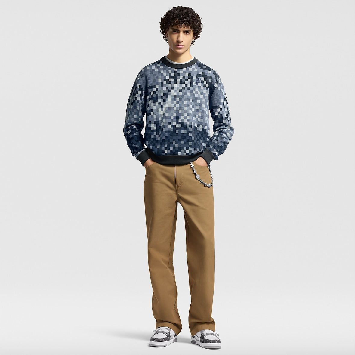 LV Embroidered Cotton Sweatshirt