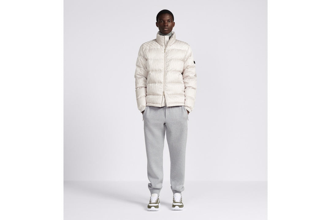 CD OBLIQUE DOWN JACKET SILVER TECHNICAL