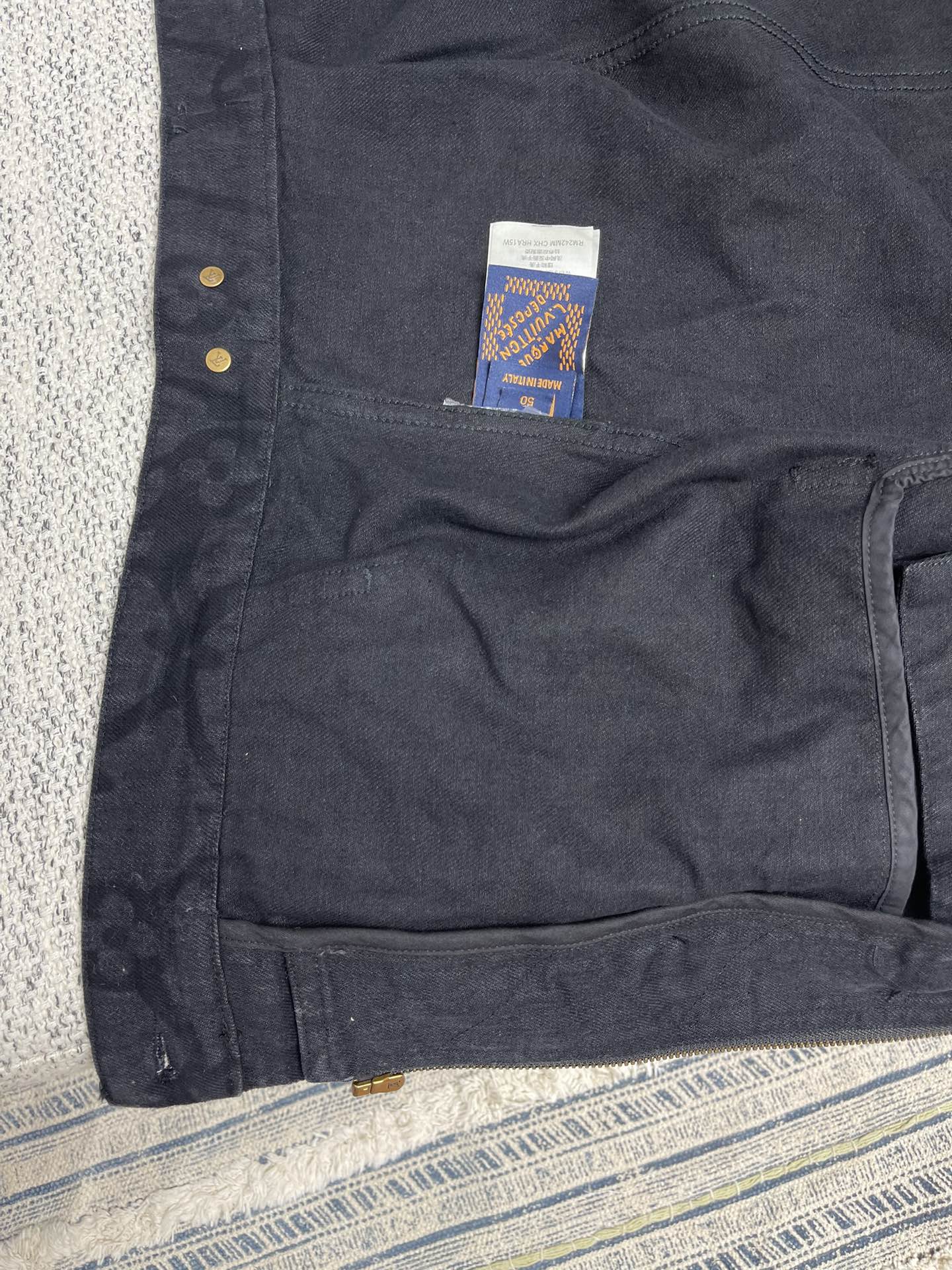 Lv Denim Hoodie Jacket