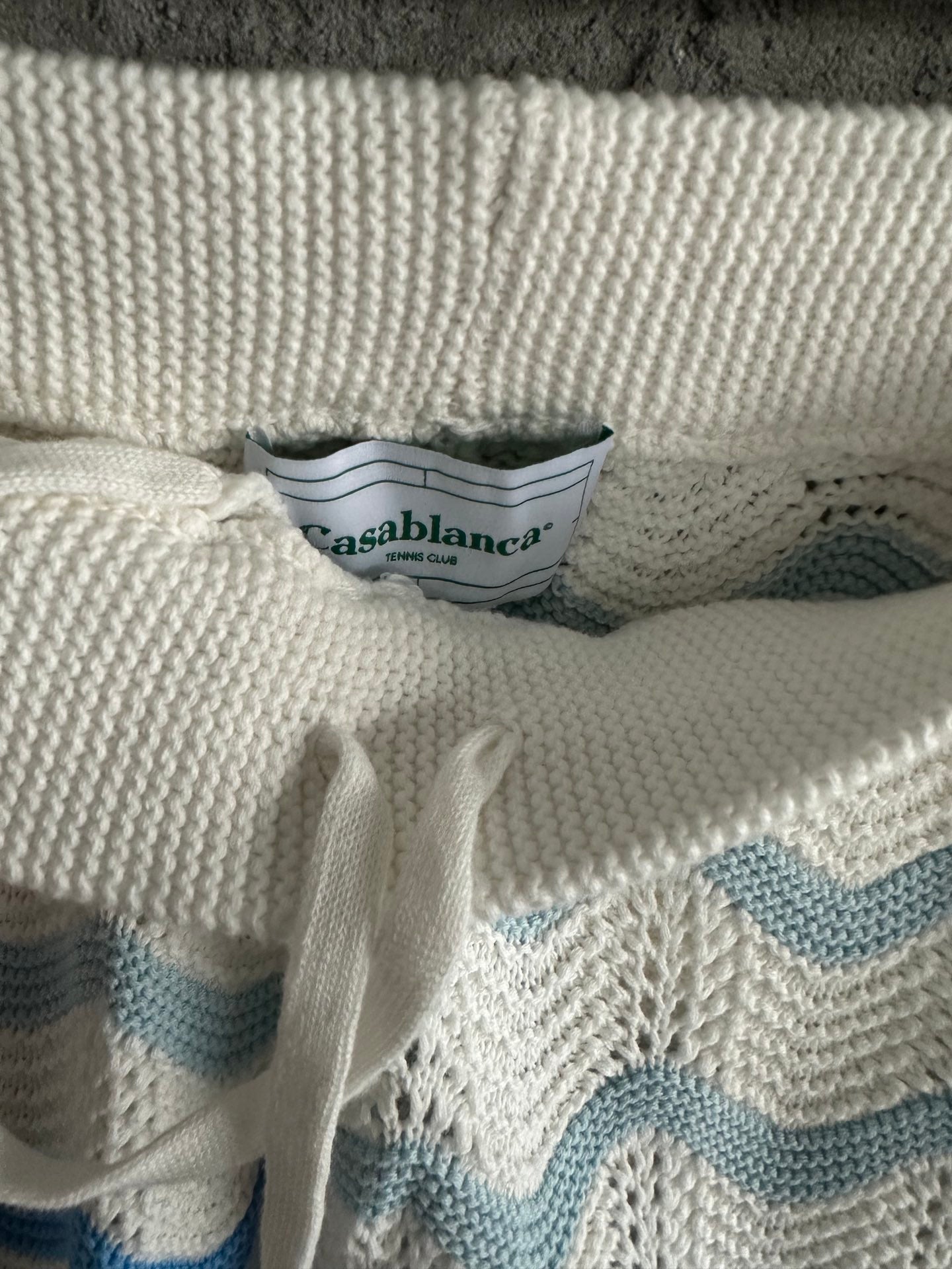 Casablanca Gradient Wave Texture Shorts