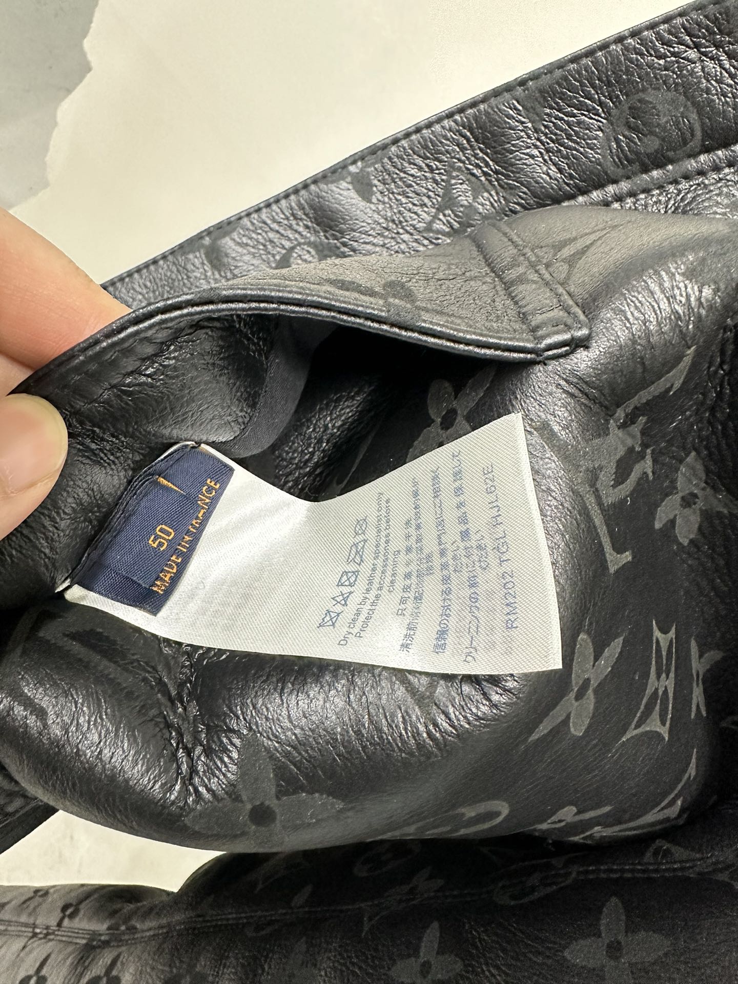 LV Shearling Embossed Monogram Jacket