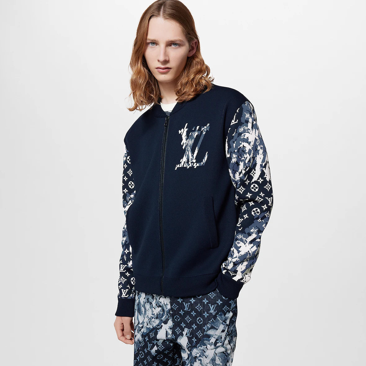 LV Zipped Cotton Blend Blouson