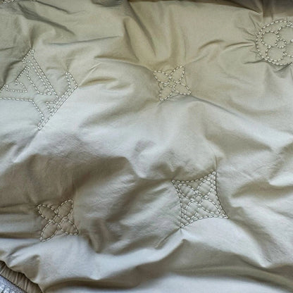 Lv Monogram Quilted Nylon Hooded Blouson