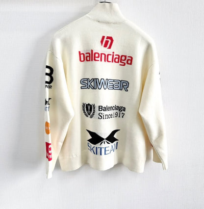 BALE  Black stretch wool blend sweater