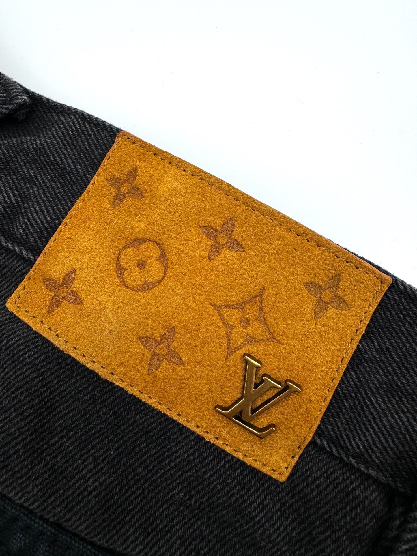 LV Embroidered Denim Pants