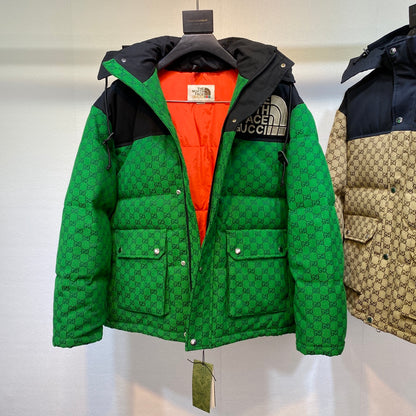 GG x North Face Monogram Puffer Jacket