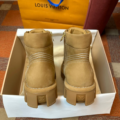 LV Checker Ankle Boot