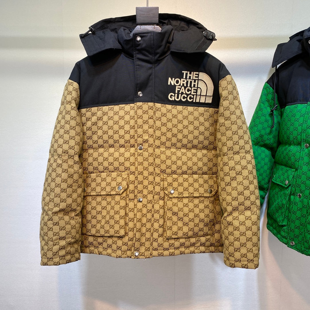 GG  x North Face Monogram Puffer Jacket