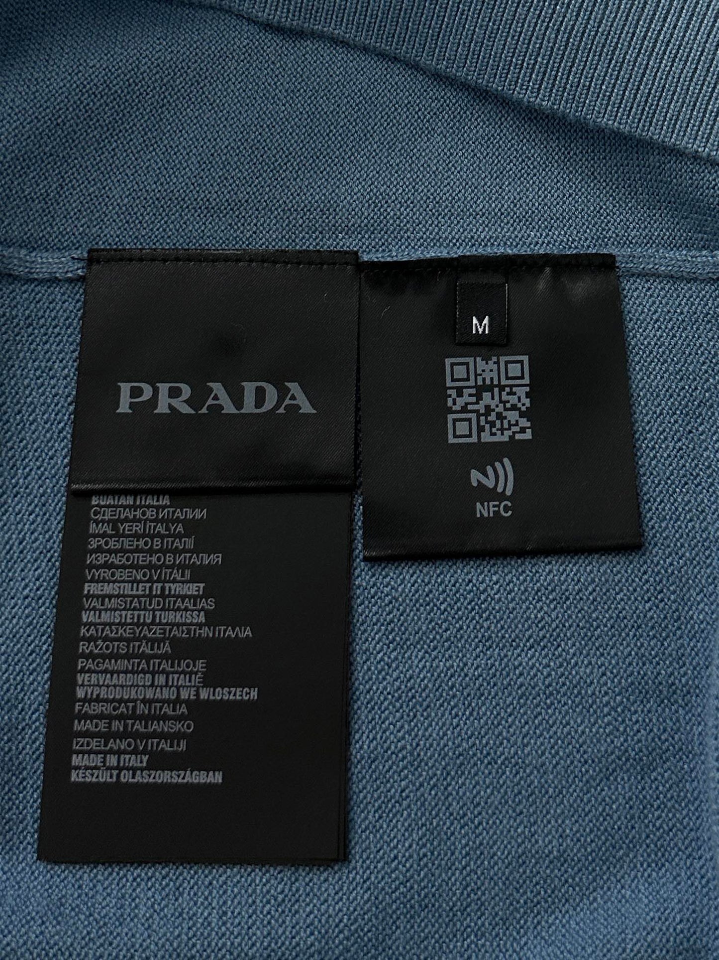 PRD Logo Wool Polo Half Zip Shirt