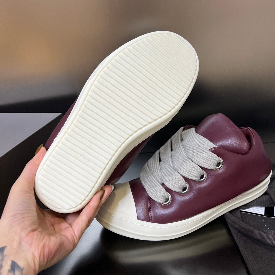 Rick Owens Jumbo Lace Padded Sneakers