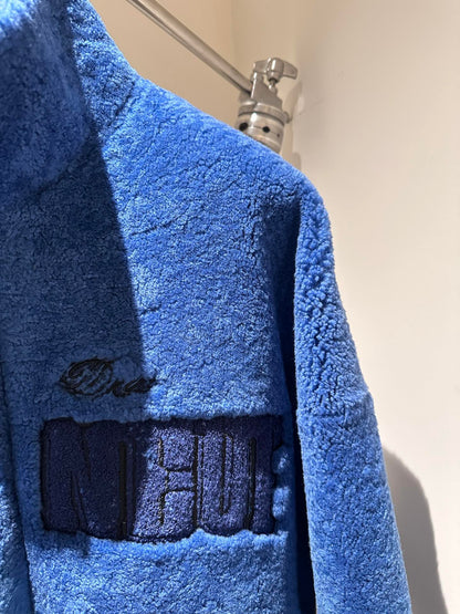 Lv Signature Shearling Track Top Lambswool Blouson