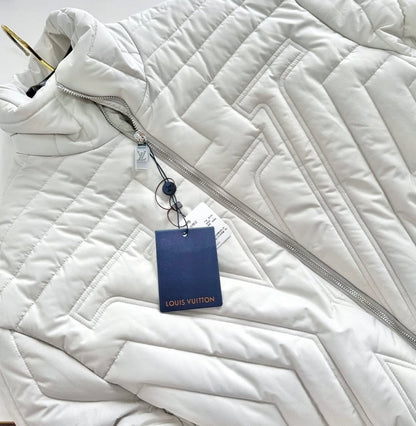 Lv Puffer Jacket White