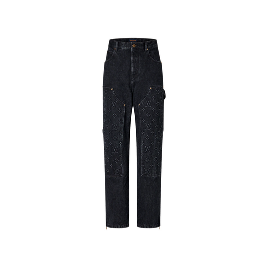 LV Monogram Denim Carpenter Pants