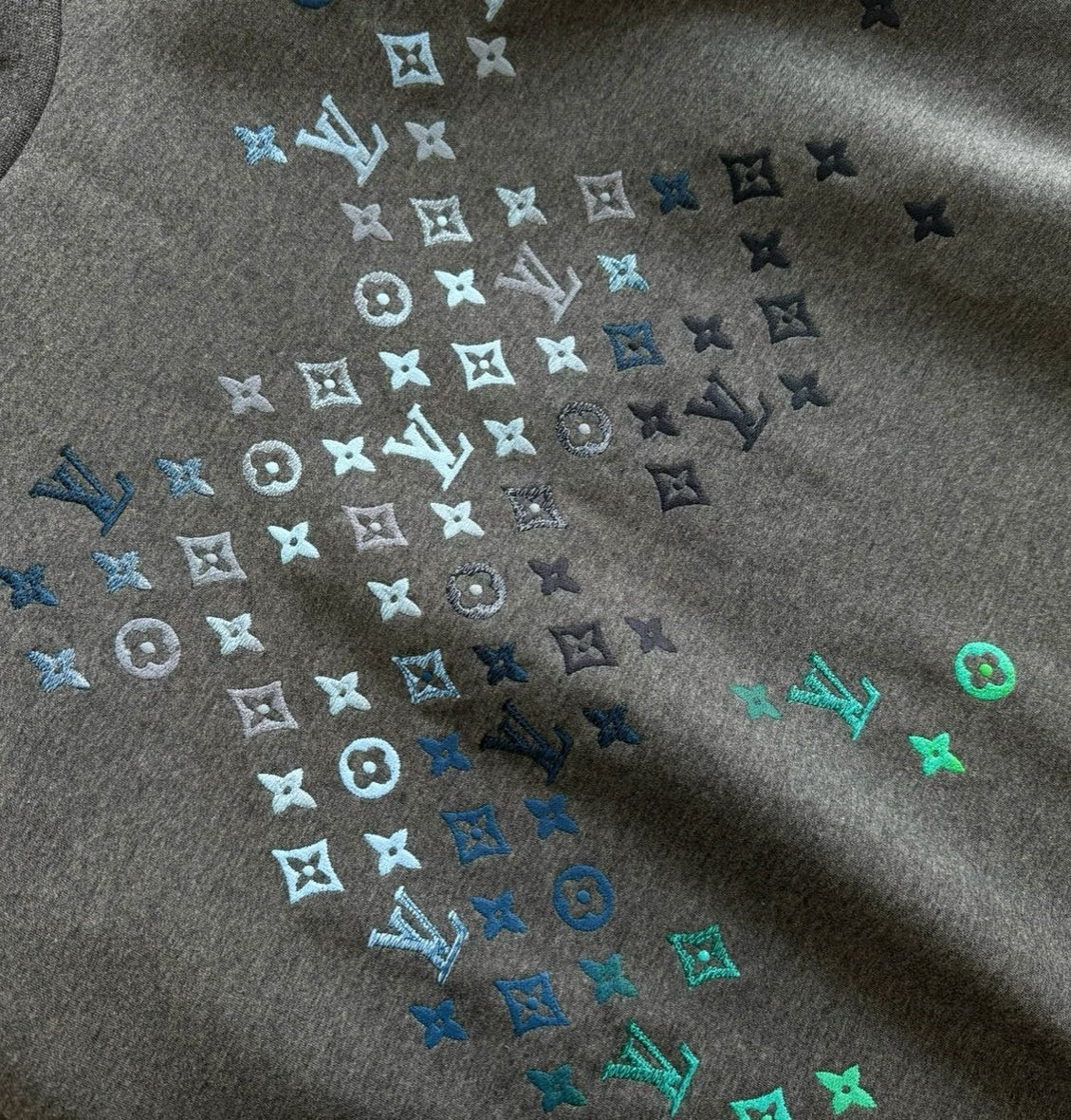 LV Embroidered Cotton Sweatshirt