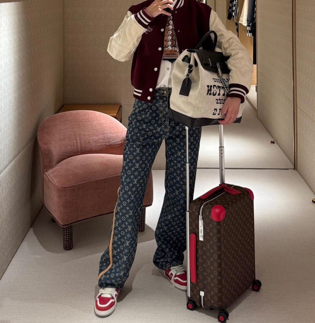 LV Monogram Denim Tailored Pants