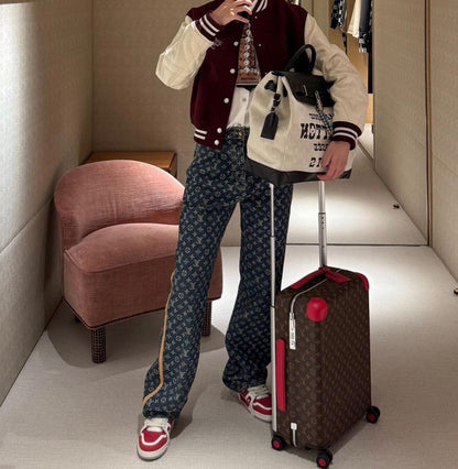 LV Monogram Denim Tailored Pants