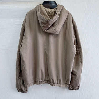 Lv Monogram Padded Windbreaker