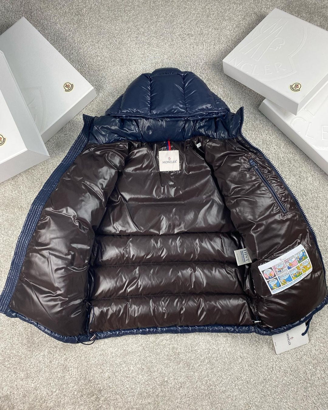 MAYA NAVY DOWN JACKET