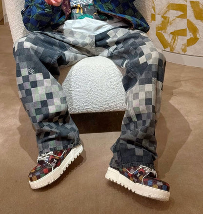 LV Monogram Denim Carpenter Pants