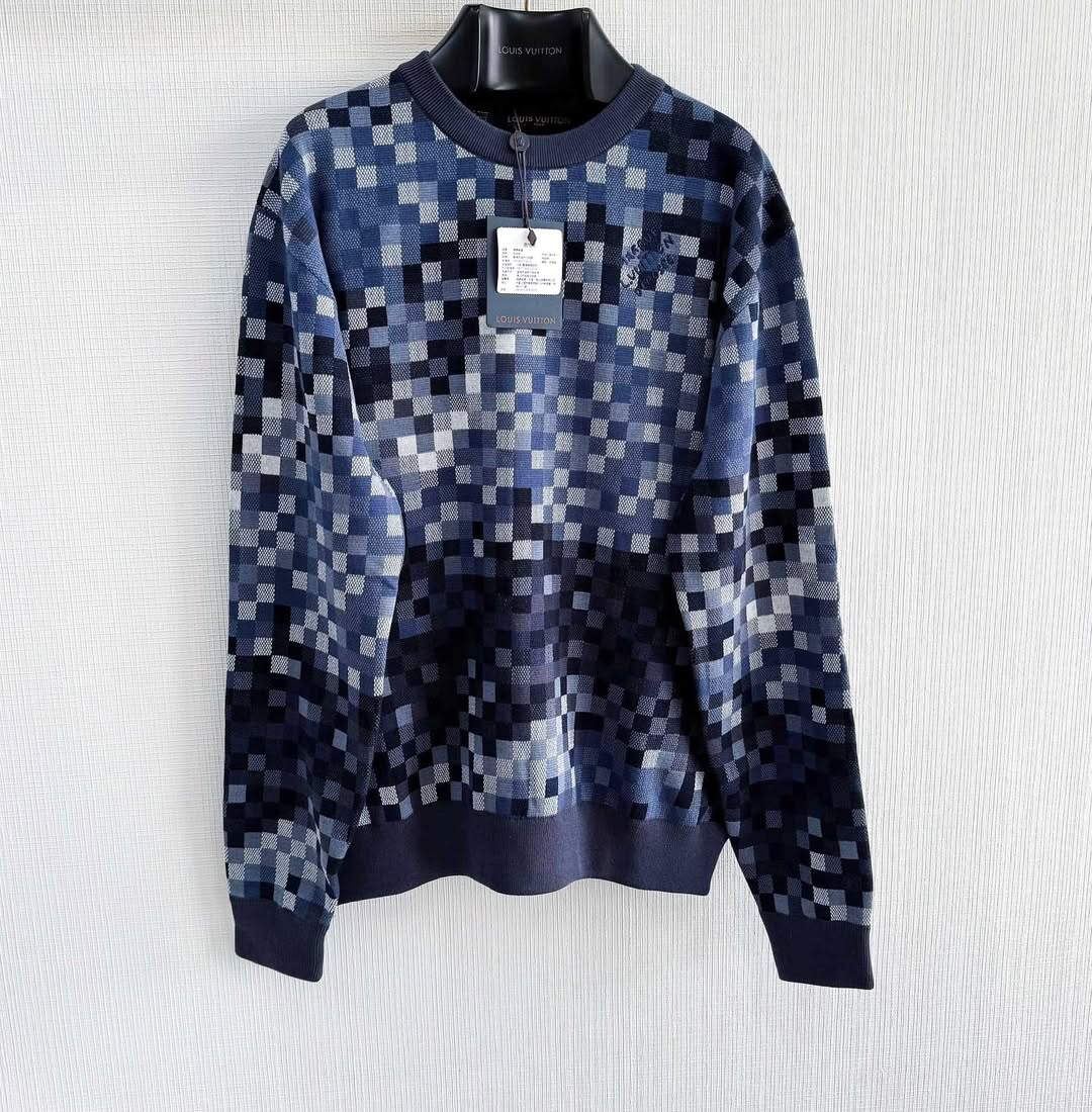 LV Embroidered Cotton Sweatshirt