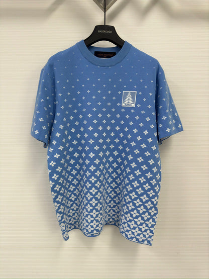 Lv Short-Sleeved Monogam Signature Shirt