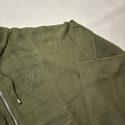 Lv Quilted Textured Wool Blouson