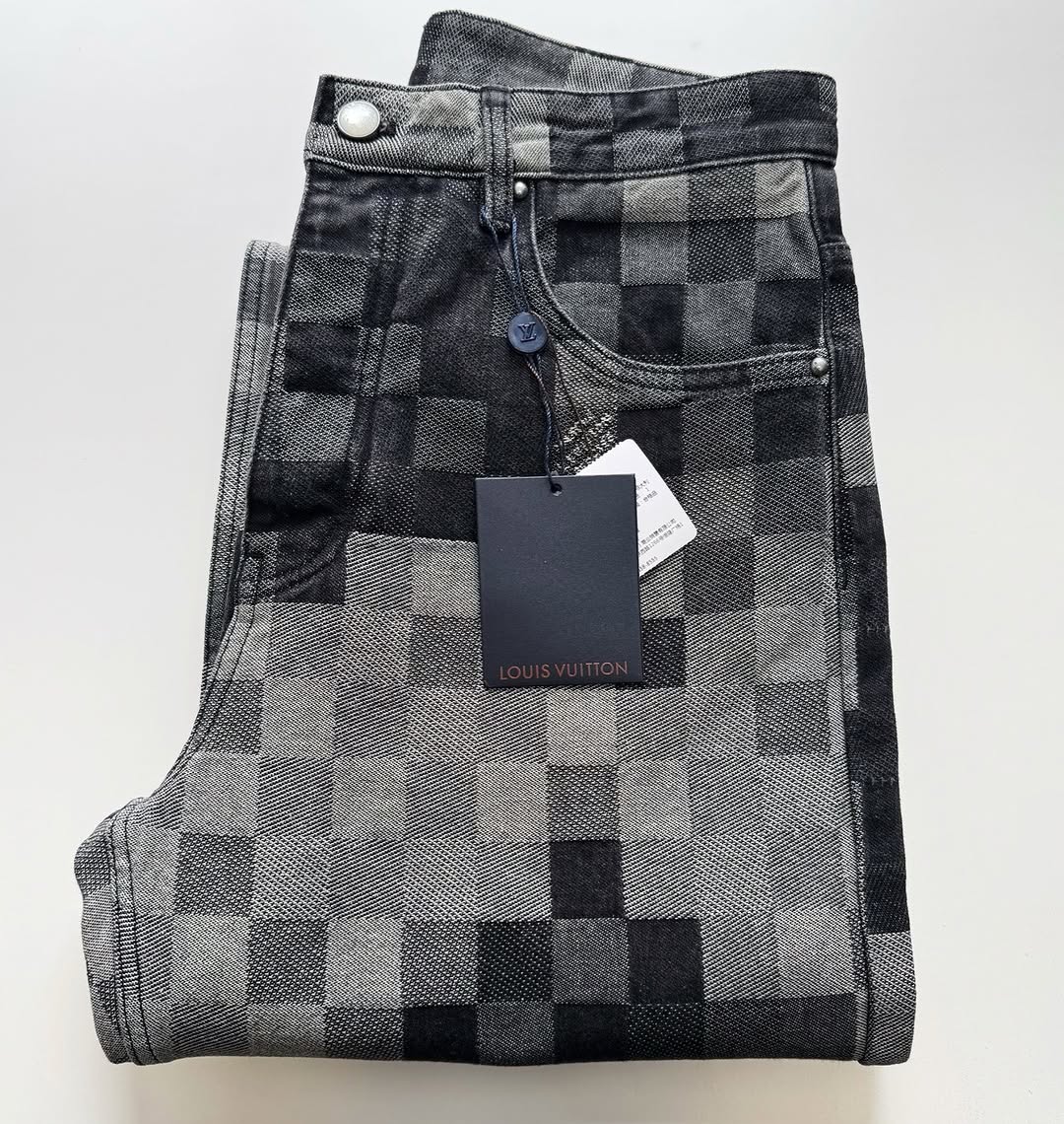 LV Monogram Denim Carpenter Pants