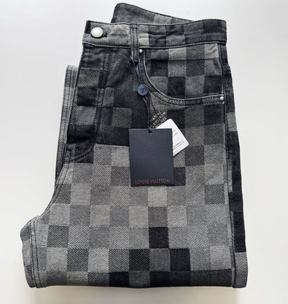 LV Monogram Denim Carpenter Pants