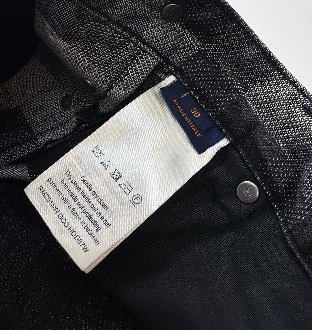 LV Monogram Denim Carpenter Pants