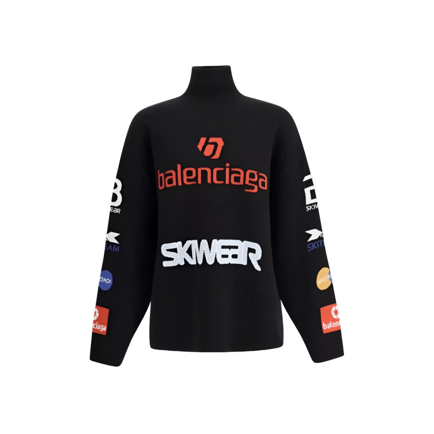 BALE  Black stretch wool blend sweater