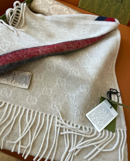 GG Monogram Wool Scarf