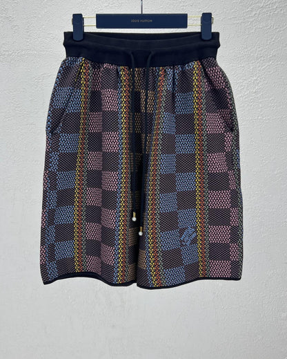 Lv Cotton Silk Shirt And Shorts Set