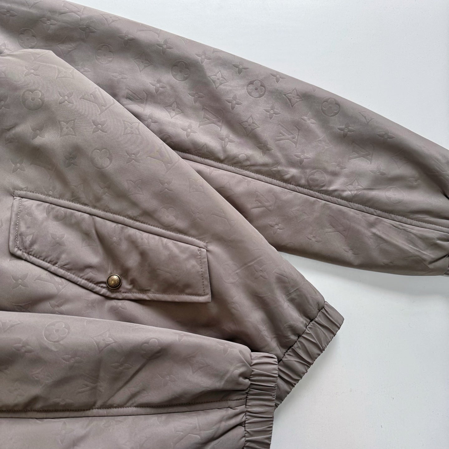 Lv Monogram Padded Windbreaker