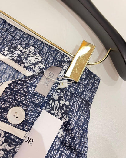 CD Silk Shirt And Shorts Set