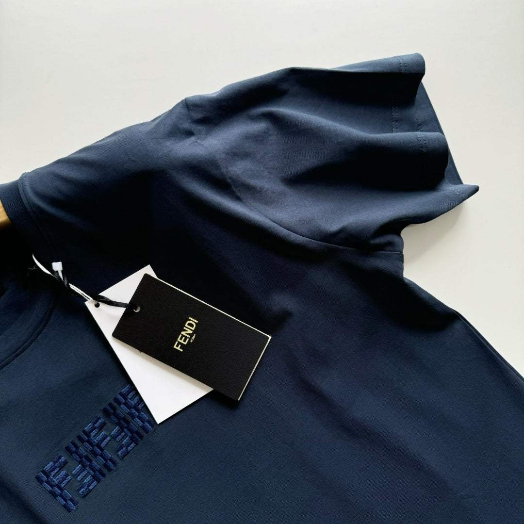 FND Anagram Logo Embroidered Jersey T-Shirt