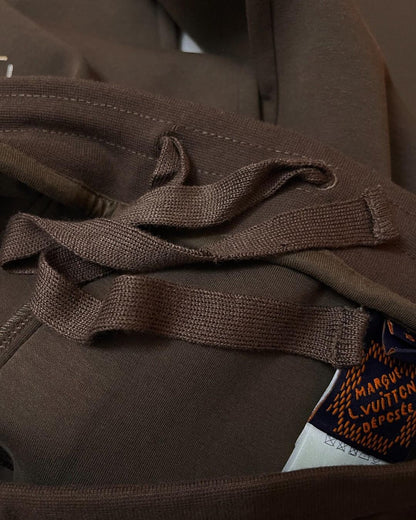 LV  Embroidered Cotton Drawstring Pants