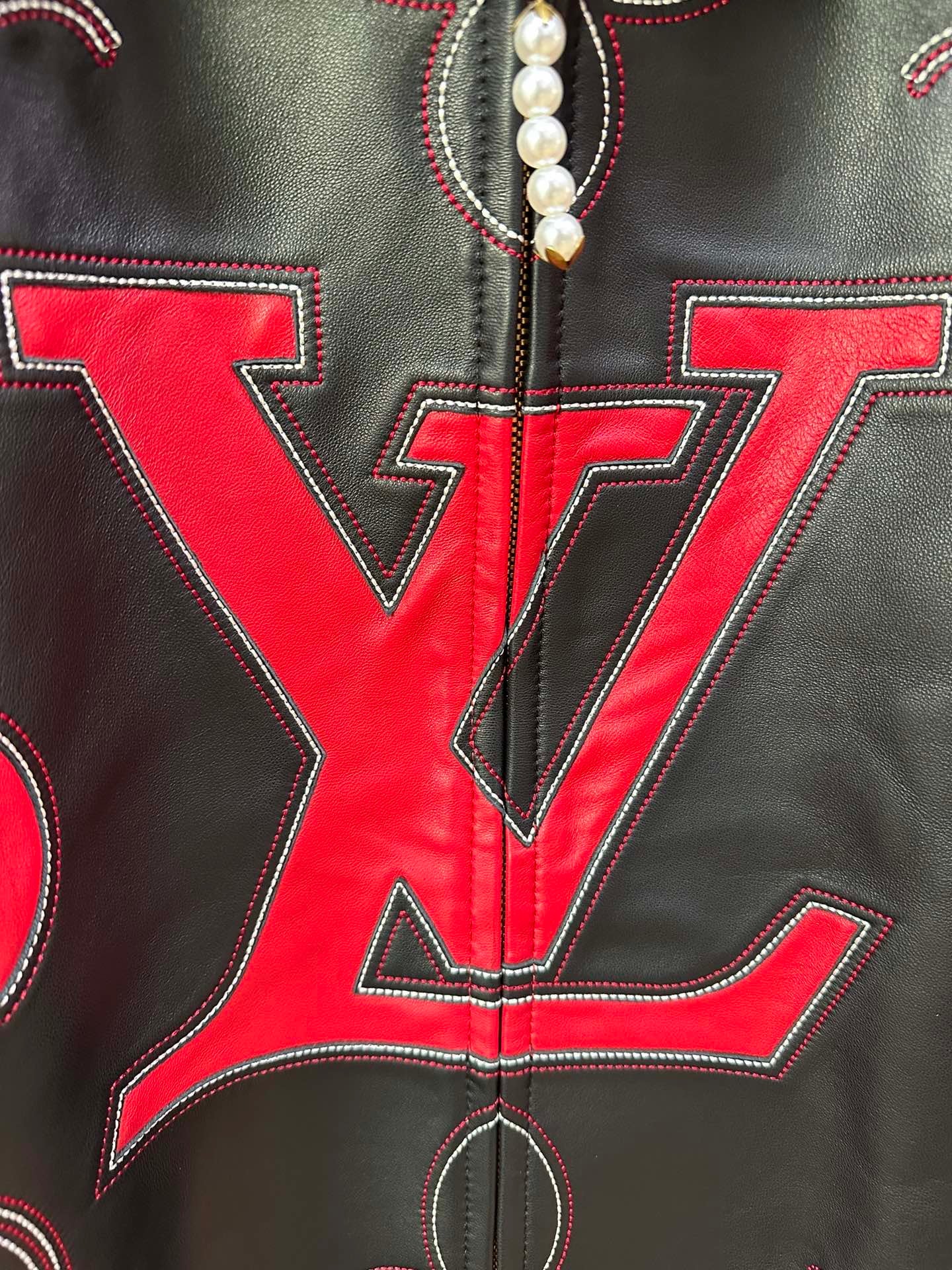 Lv Leather Jacket