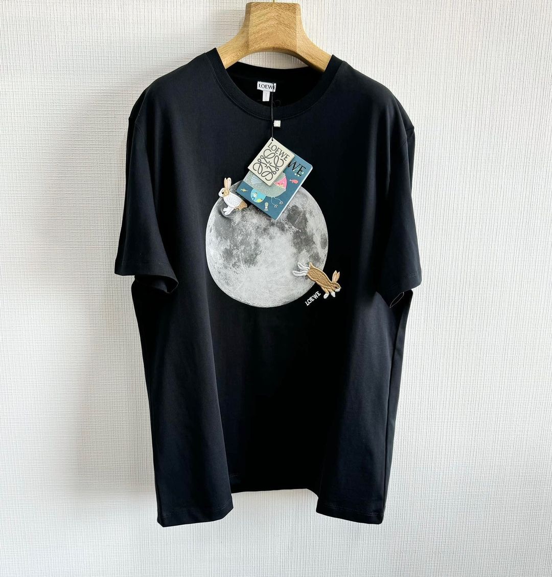 LOEWE Logo Embroidered Cotton Jersey T-Shirt