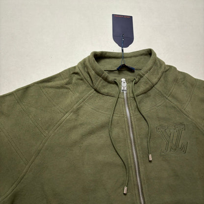 Lv Quilted Textured Wool Blouson