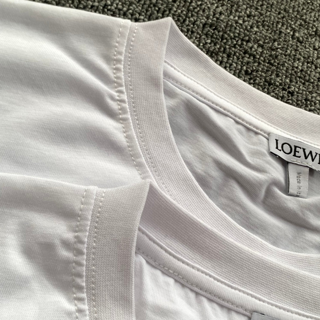 LOEWE  Anagram Logo Embroidered Cotton Jersey T-Shirt