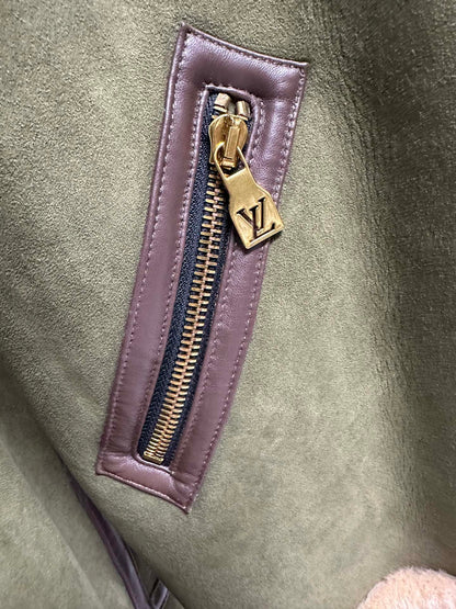 Lv Leather Aviator Jacket