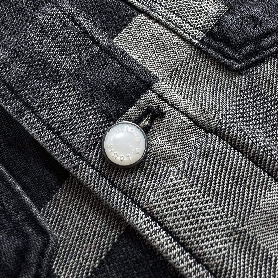 Lv Damoflage Classic Denim Jacket