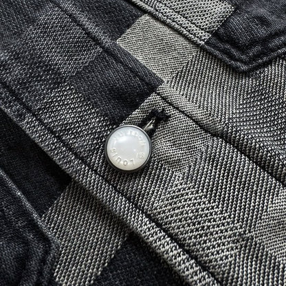 Lv Damoflage Classic Denim Jacket