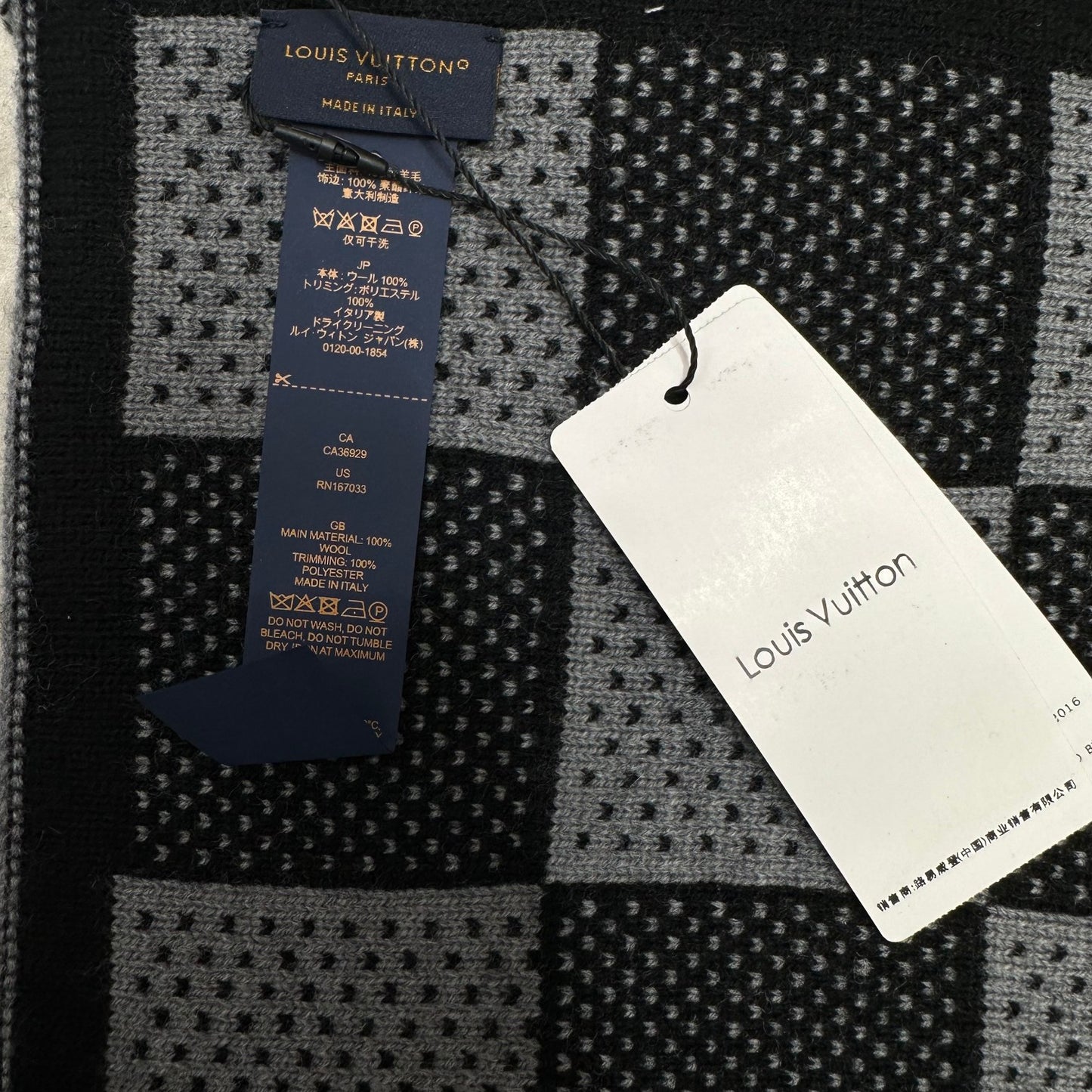 Lv Damier Heritage Scarf & Beanie