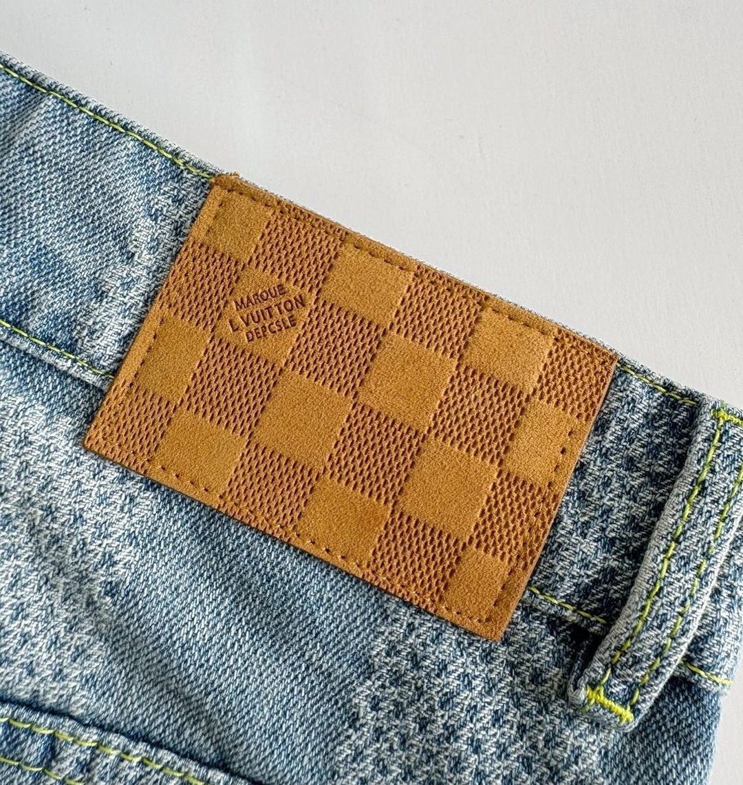 LV Monogram Denim Carpenter Pants